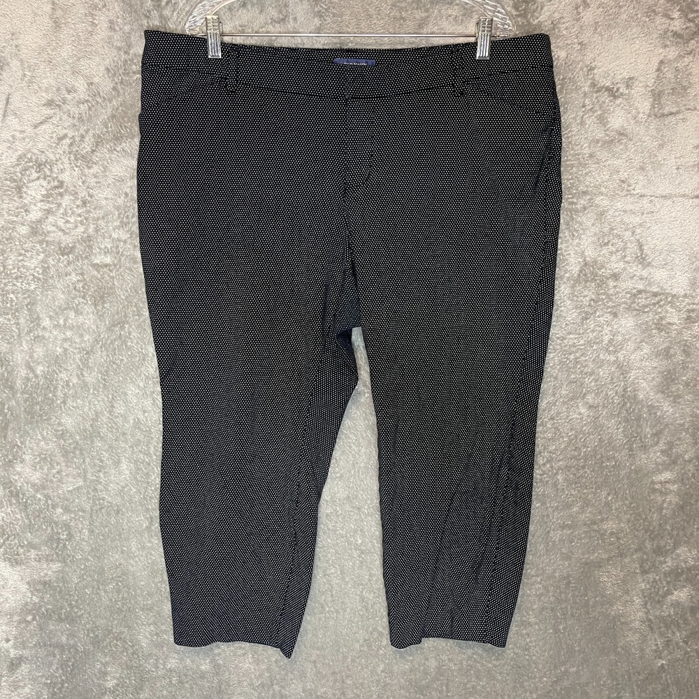 Old Navy Women Mid Rise Pixie Chino Pant 20 Plus Classic Office Polka Dot Crop
